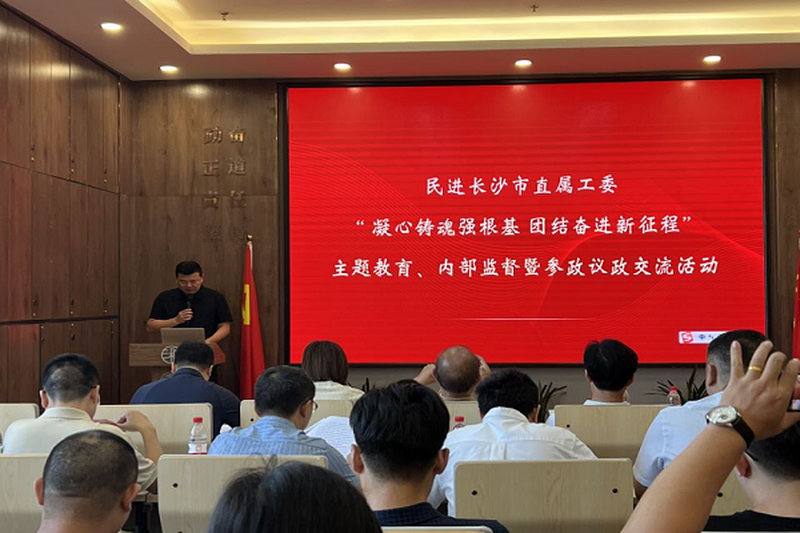 民进直属工委开展“凝心铸魂强根基、团结奋进新征程”主题教育、内部监督座谈和参政议政交流活动