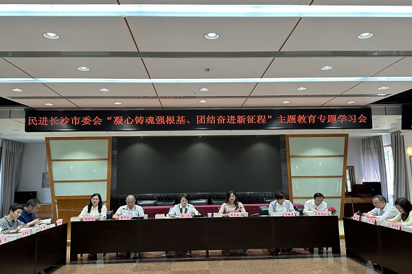 民进长沙市委会举行“凝心铸魂强根基、团结奋进新征程”主题教育