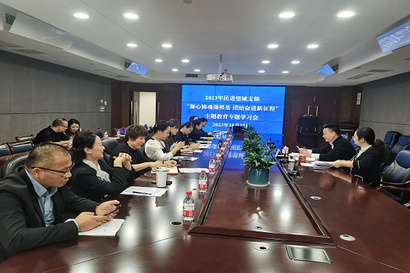 民进望城区支部召开“凝心铸魂强根基、团结奋进新征程”主题教育专题学习会议