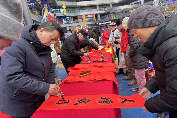 民进市、区共建同心社区——白沙花园社区新春年货节启动3活动现