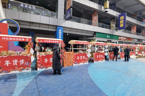 民进市、区共建同心社区——白沙花园社区新春年货节启动2活动现