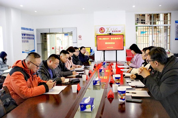 民进芙蓉区工委召开“同心耀东沙·奋进新时代”调研座谈会1