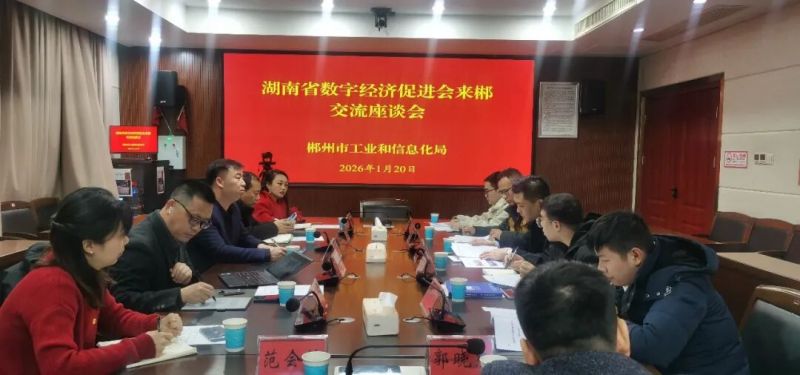 深化区域协同，共谋数字未来——湖南省数字经济促进会赴郴州开展专题调研与座谈交流
