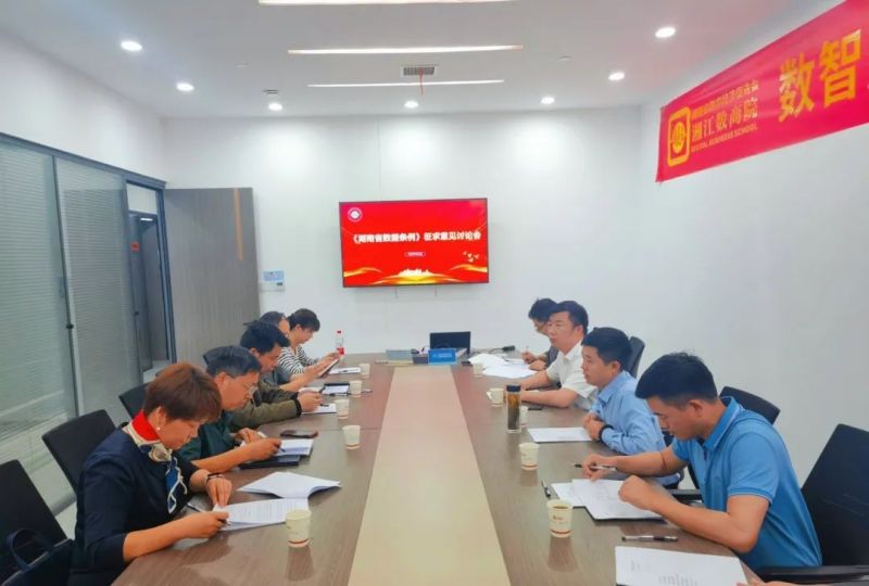 湖南省数字经济促进会召开《湖南省数据条例》征求意见讨论会