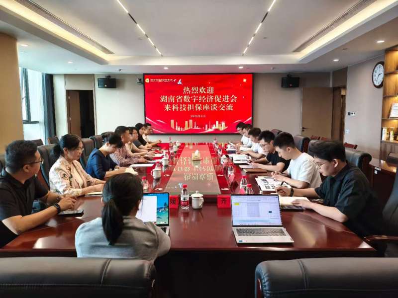 湖南省数字经济促进会走访省科技担保、省中小担保公司  共商数智科技企业投担合作新路径