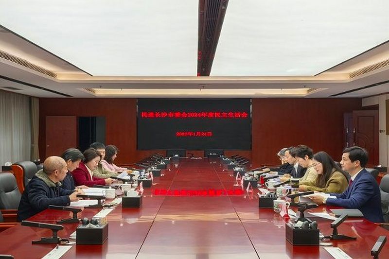 民进长沙市委会领导班子2024年民主生活会召开
