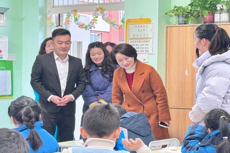 “新春走基层”——李平带队赴开福区沙坪实验小学调研“康复服务进校园”工作