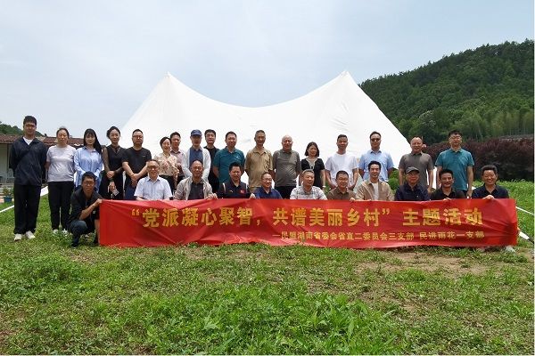 民进雨花区工委一支部开展“党派凝心聚智 共谱美丽乡村”玫瑰园