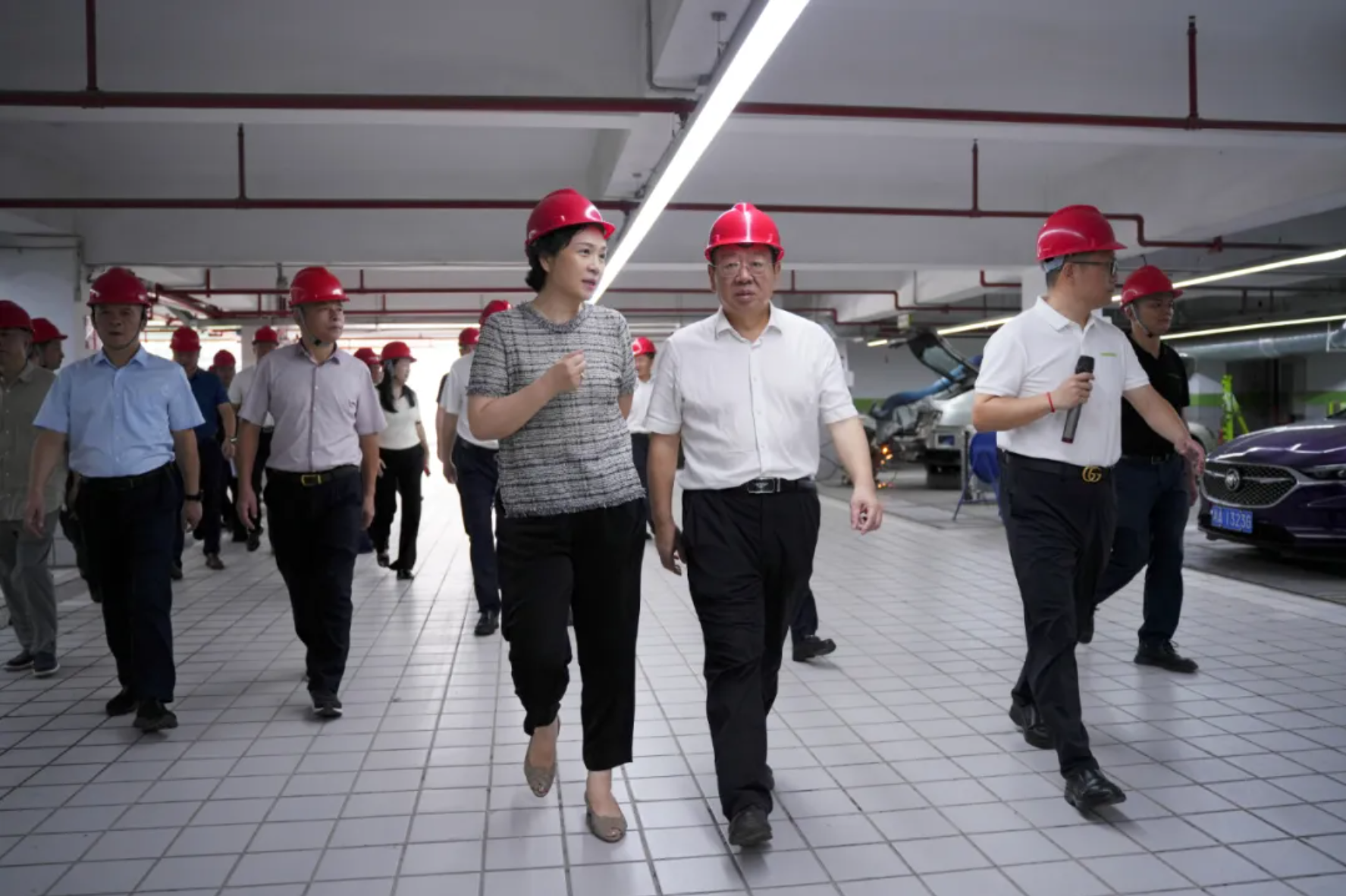 刘群厅长调研青椒钣喷（长沙）中心：点赞“绿岛”创新模式，擘画汽修行业绿色转型新图景