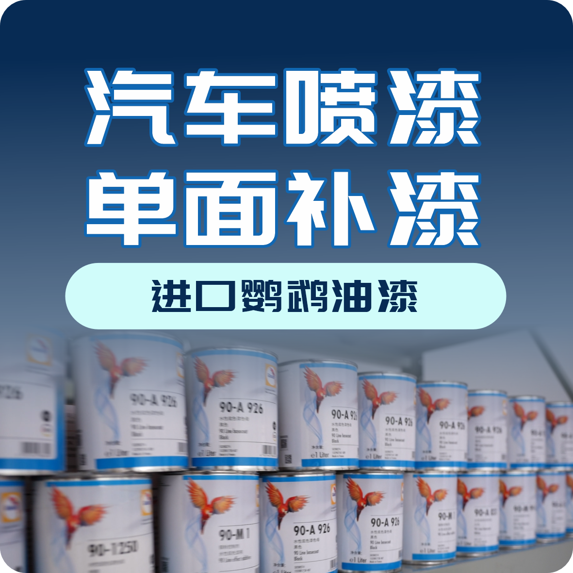 汽车喷漆/单面补漆（进口鹦鹉油漆）